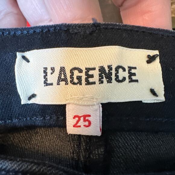 L'Agence Marguerite High Rise Skinny Jeans in Tru Blue Size 25 NWT - Picture 4 of 6